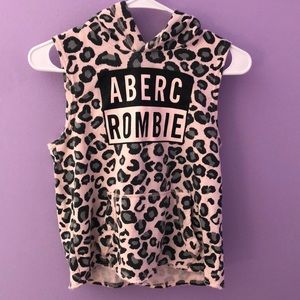 Girls Abercrombie vest hoodie.